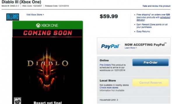 Diablo III Xbox One